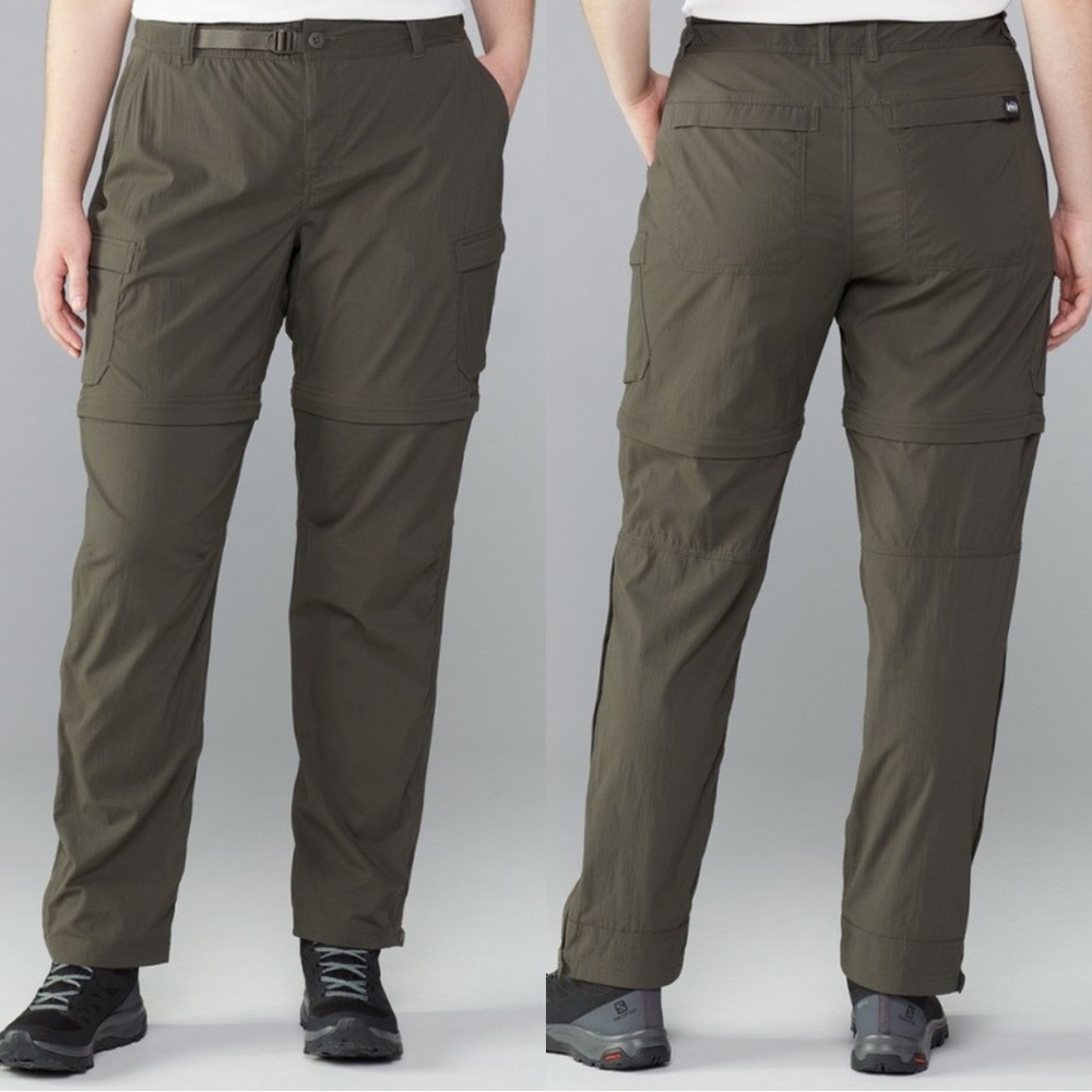 REI Sahara Convertible Hiking Pants Zip off pants Women's 12 Petite